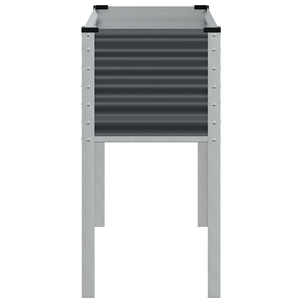 vidaXL Jardinière anthracite 100x41x90 cm acier