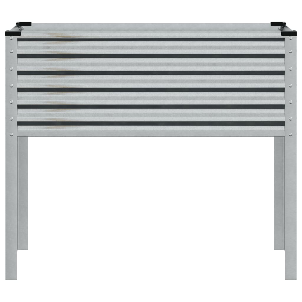 vidaXL Jardinière 100x41x90 cm acier inoxydable