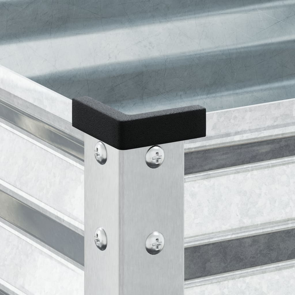 vidaXL Jardinière 100x41x90 cm acier inoxydable