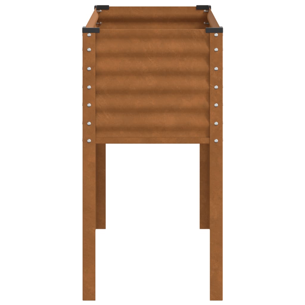vidaXL Jardinière 100x41x90 cm acier résistant aux intempéries
