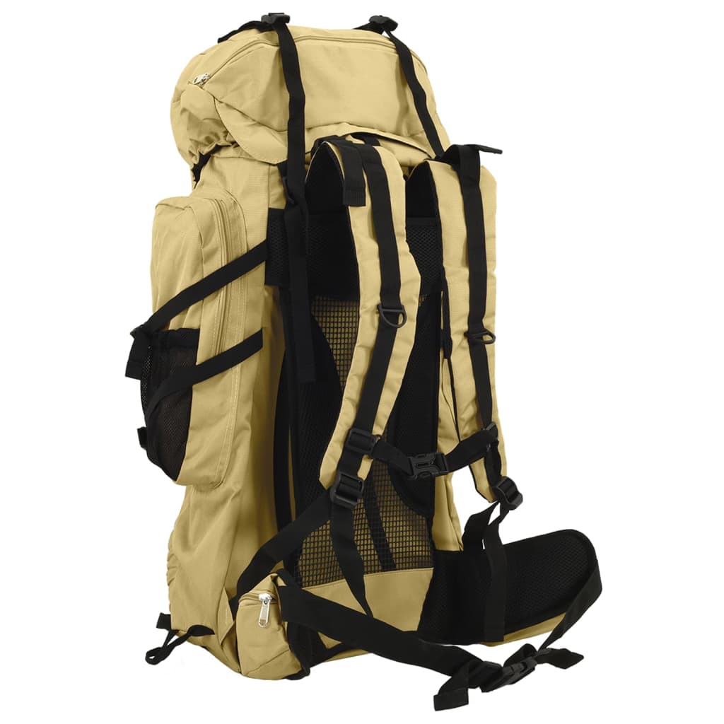 vidaXL Sac à dos de randonnée kaki 80 L tissu oxford