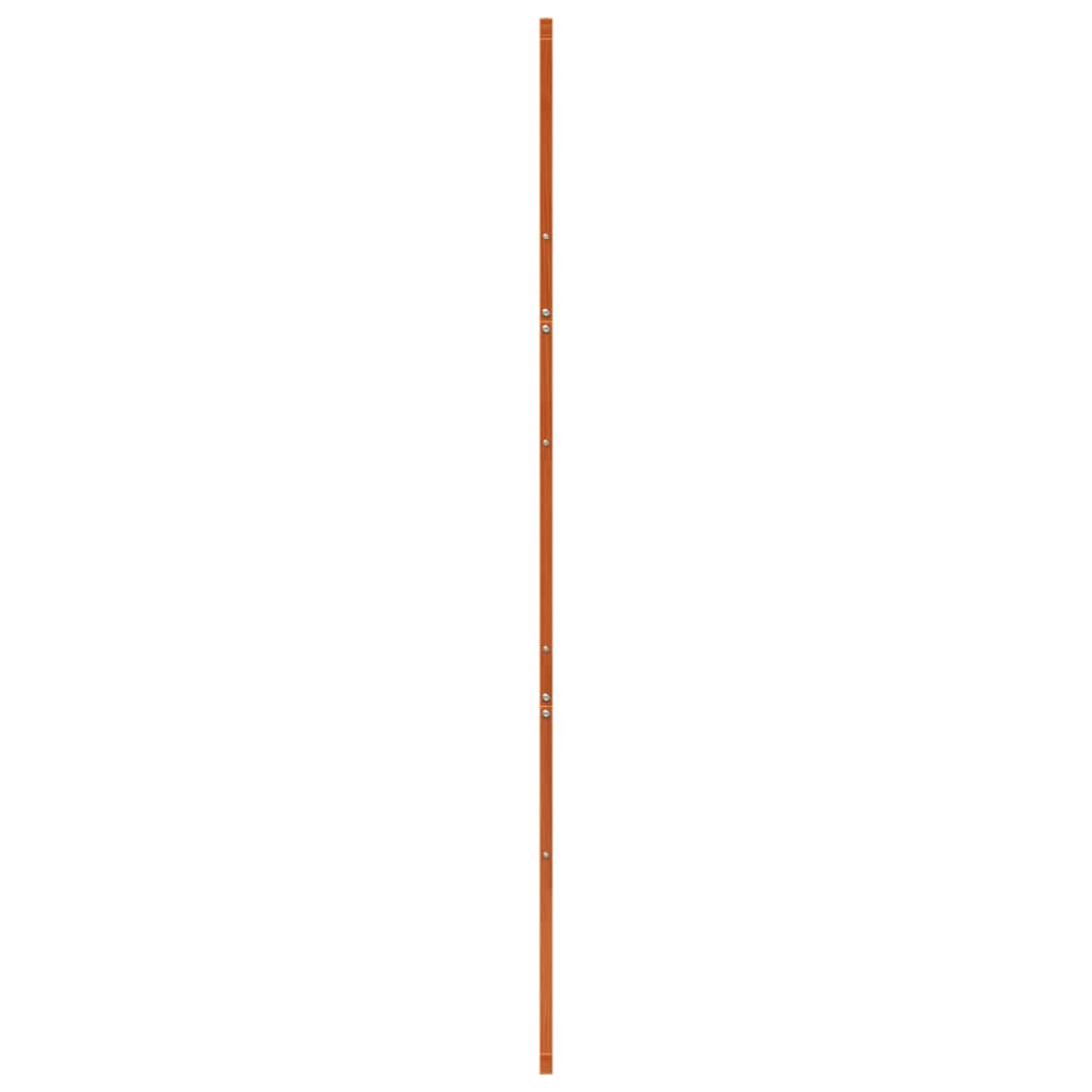 vidaXL Porte de grange marron cire 100x208 cm bois massif de pin