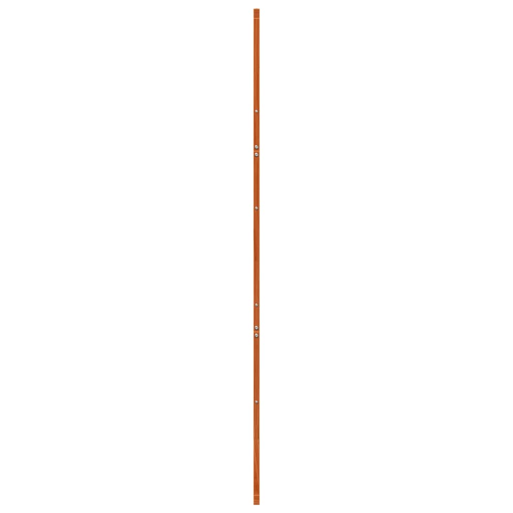 vidaXL Porte de grange marron cire 80x208 cm bois massif de pin