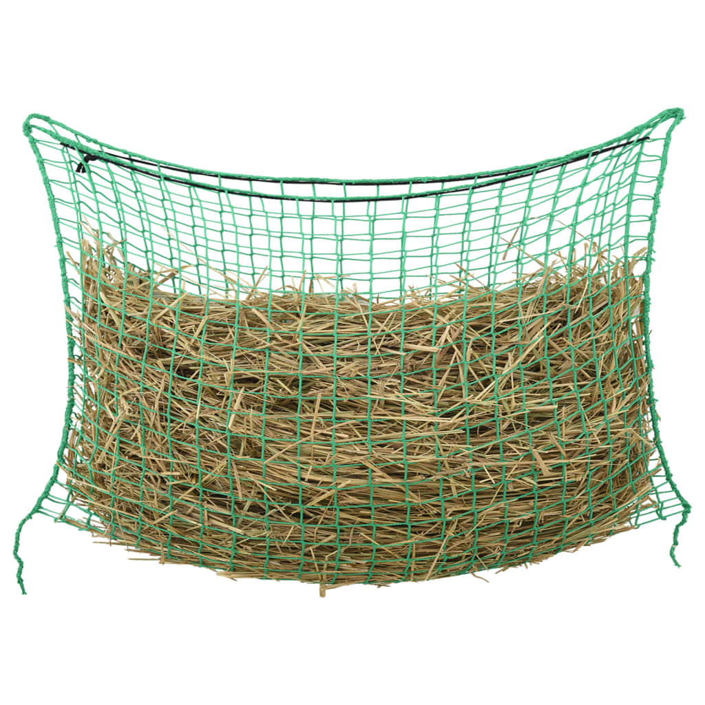 vidaXL Filet à foin 2 pcs rectangulaire vert 90x60 cm PP