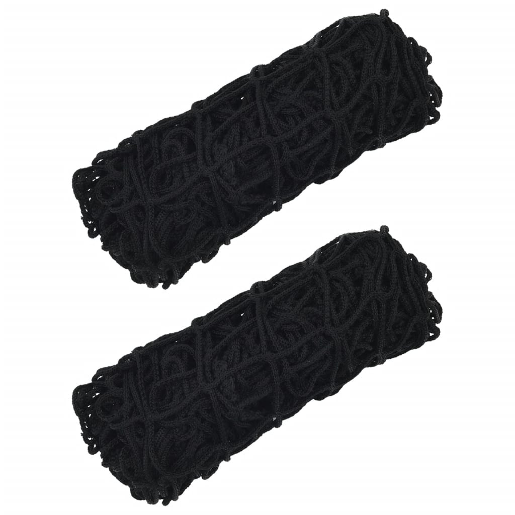 vidaXL Filets à foin 2 pcs rectangulaire noir 90x60 cm PP