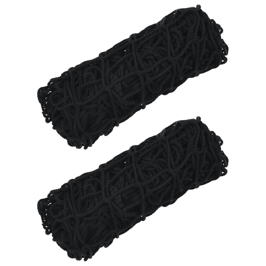 vidaXL Filets à foin 2 pcs rectangulaire noir 100x90 cm PP