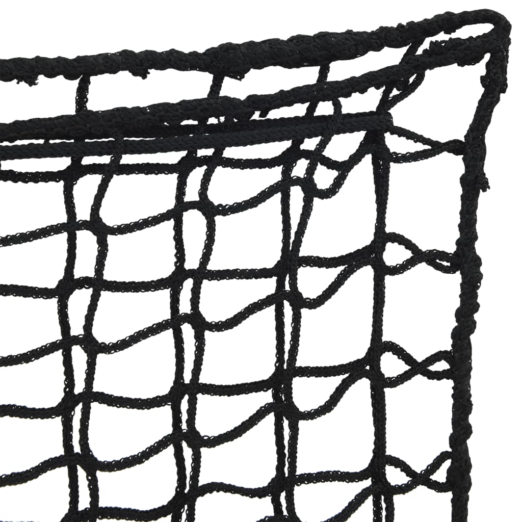 vidaXL Filets à foin 2 pcs rectangulaire noir 75x50 cm PP