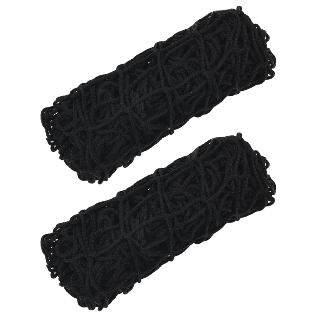 vidaXL Filets à foin 2 pcs carré noir 75x75 cm PP
