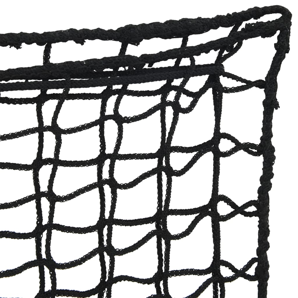vidaXL Filets à foin 2 pcs carré noir 75x75 cm PP