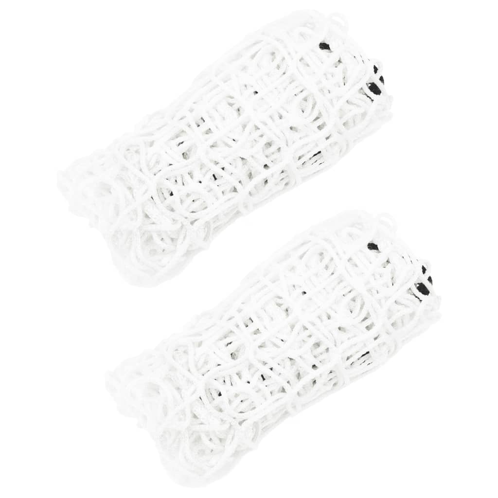 vidaXL Filets à foin 2 pcs rectangulaire blanc 90x60 cm PP