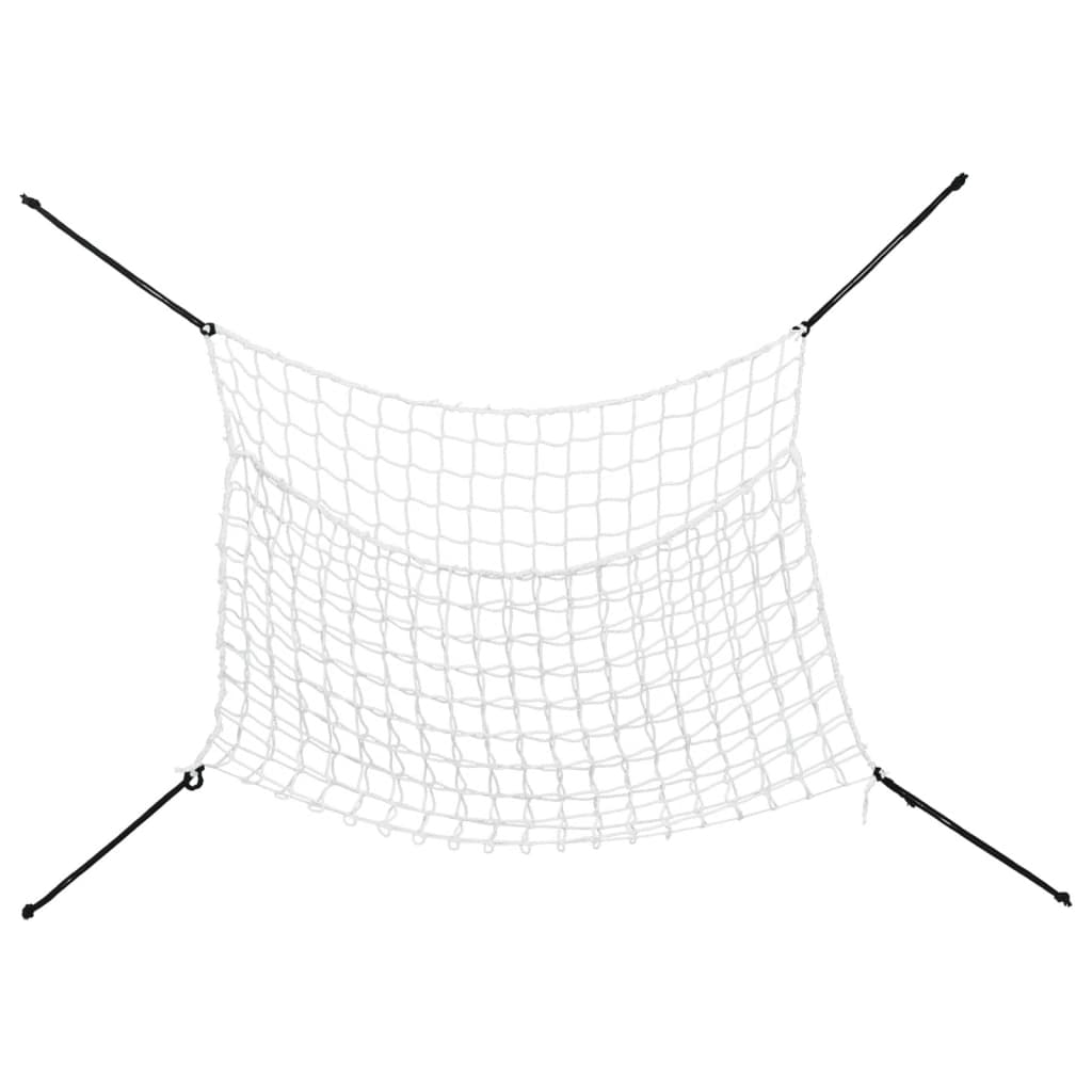 vidaXL Filets à foin 2 pcs rectangulaire blanc 90x60 cm PP