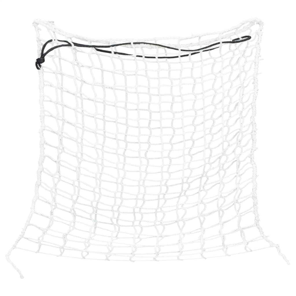 vidaXL Filets à foin 2 pcs carré blanc 100x100 cm PP
