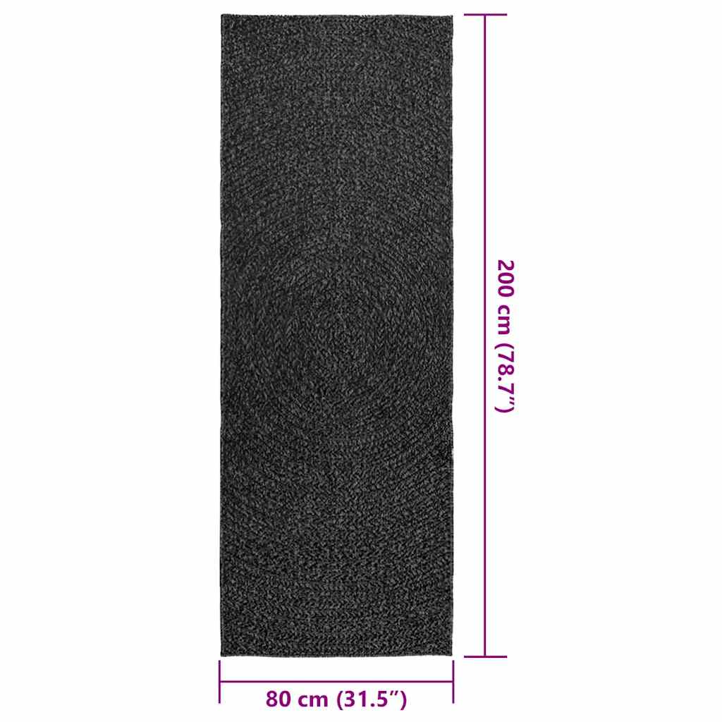 vidaXL Tapis ZIZUR 80x200 cm aspect de jute intérieur extérieur