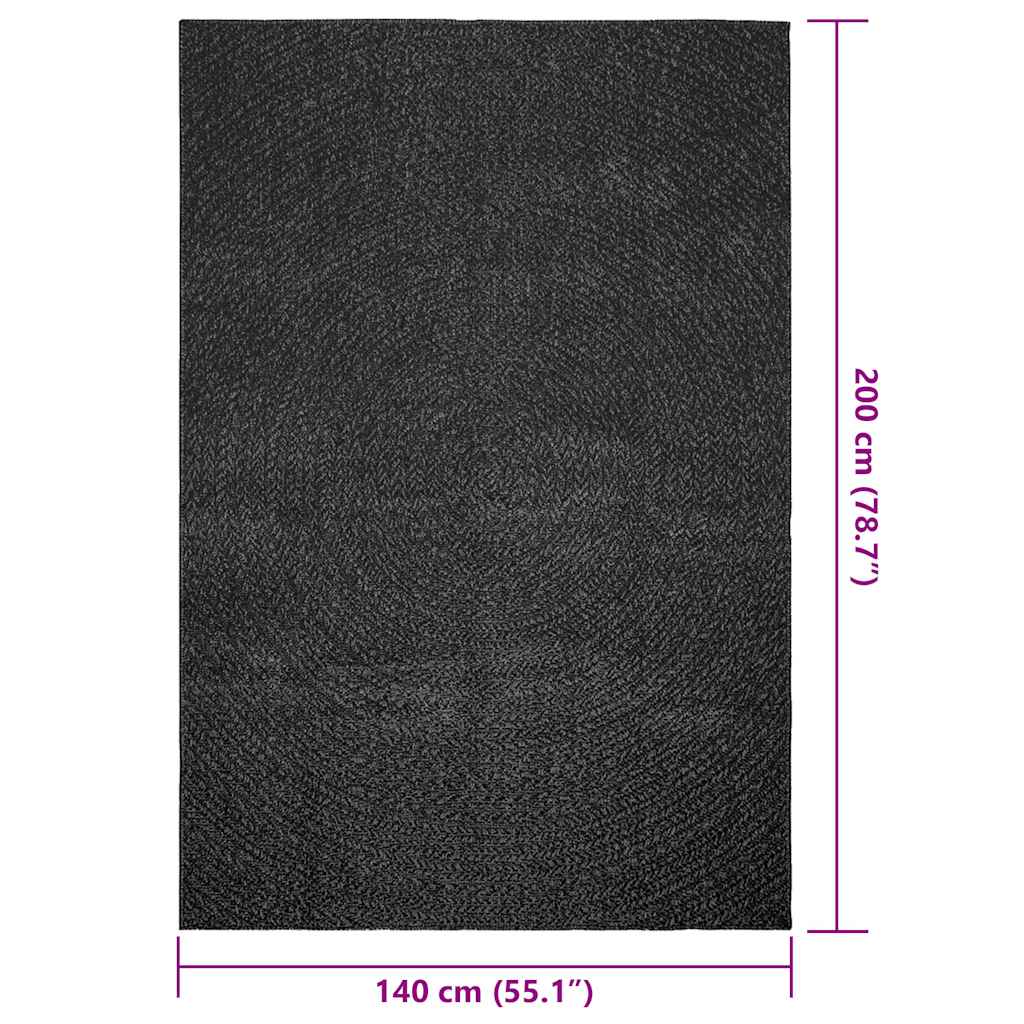 vidaXL Tapis ZIZUR 140x200 cm aspect de jute intérieur extérieur