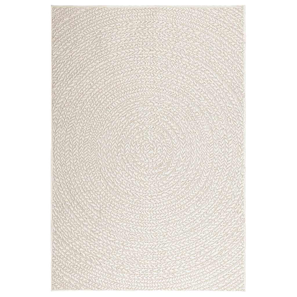 vidaXL Tapis ZIZUR crème 120x170 cm aspect de jute intérieur extérieur