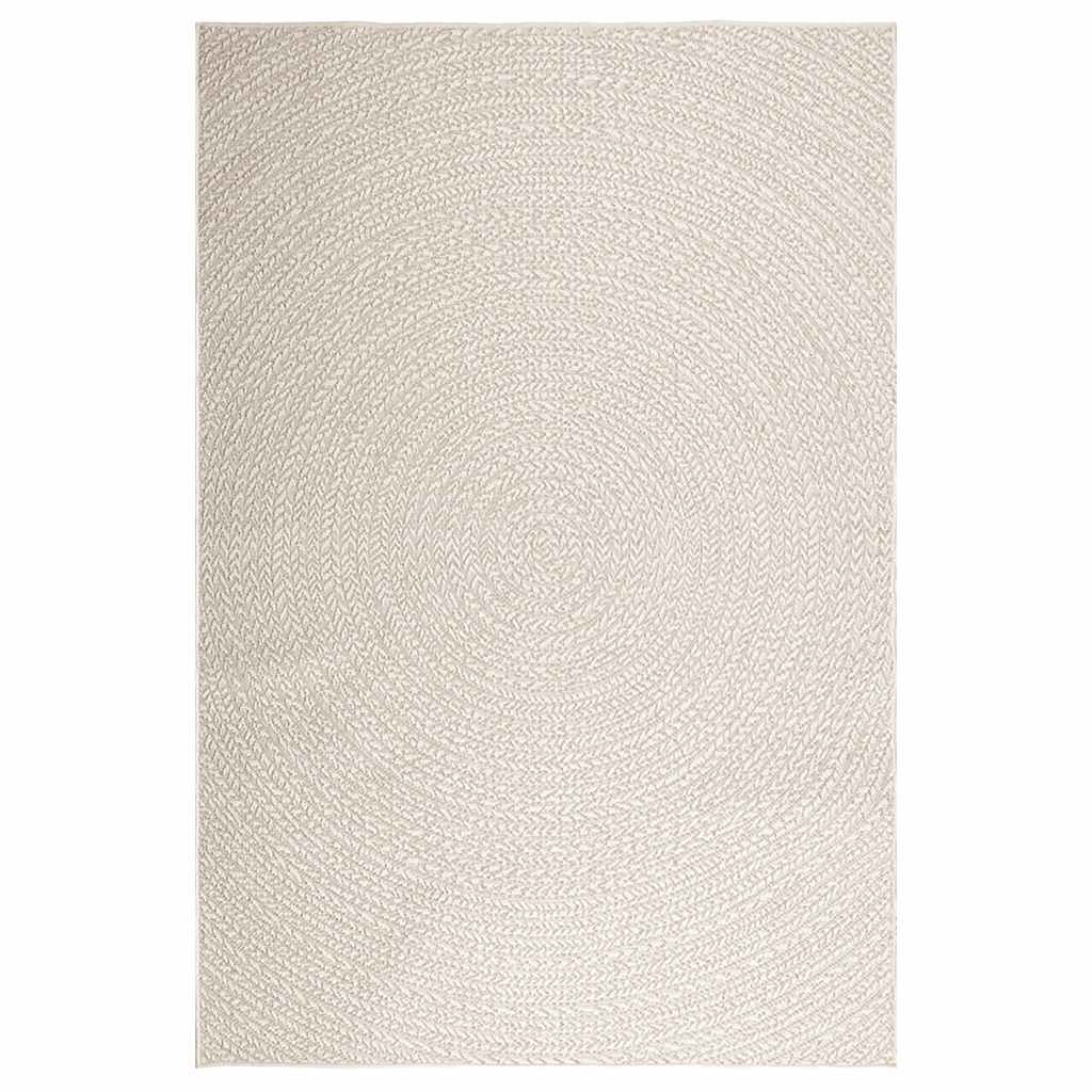 vidaXL Tapis ZIZUR crème 160x230 cm aspect de jute intérieur extérieur