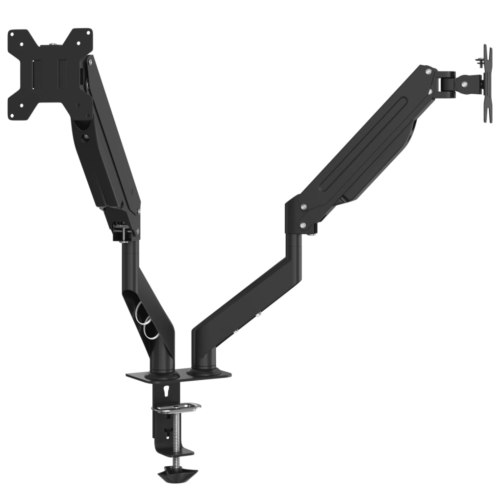 vidaXL Bras pour moniteur double 27 pouces max VESA 75/100 mm 20 kg