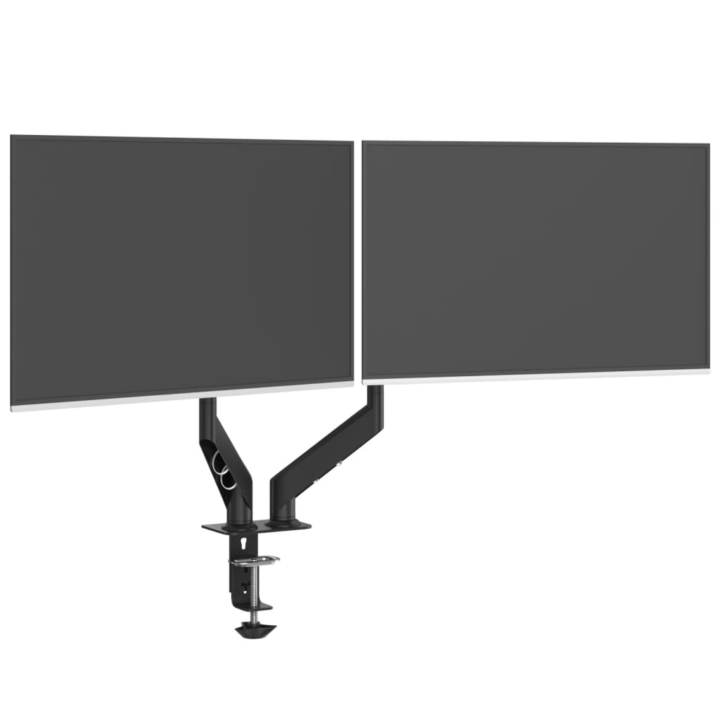 vidaXL Bras pour moniteur double 27 pouces max VESA 75/100 mm 20 kg