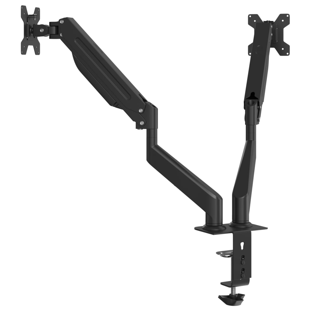 vidaXL Bras pour moniteur double 27 pouces max VESA 75/100 mm 20 kg