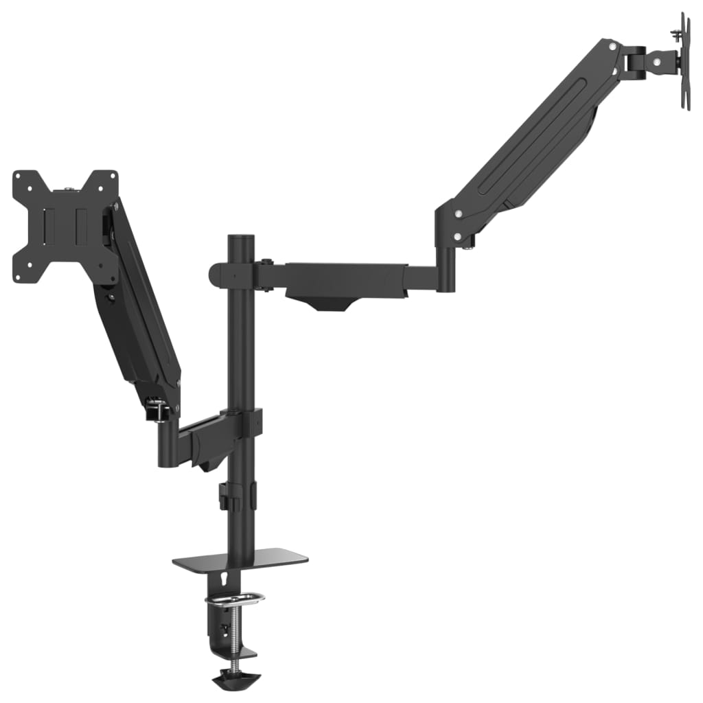 vidaXL Bras pour moniteur double 27 pouces max VESA 75/100 mm 20 kg