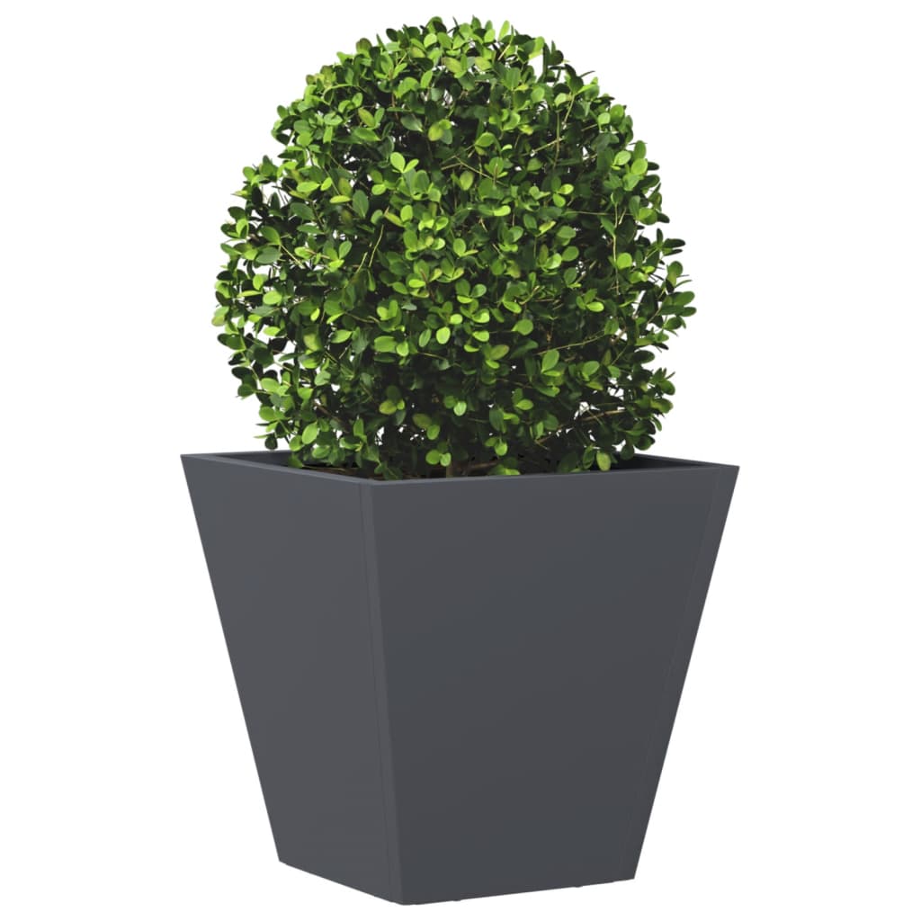 vidaXL Jardinière anthracite 30x30x30 cm acier