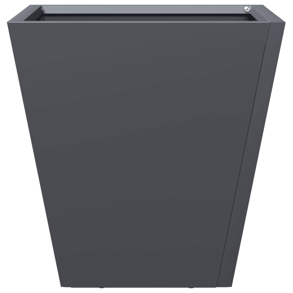 vidaXL Jardinière anthracite 30x30x30 cm acier