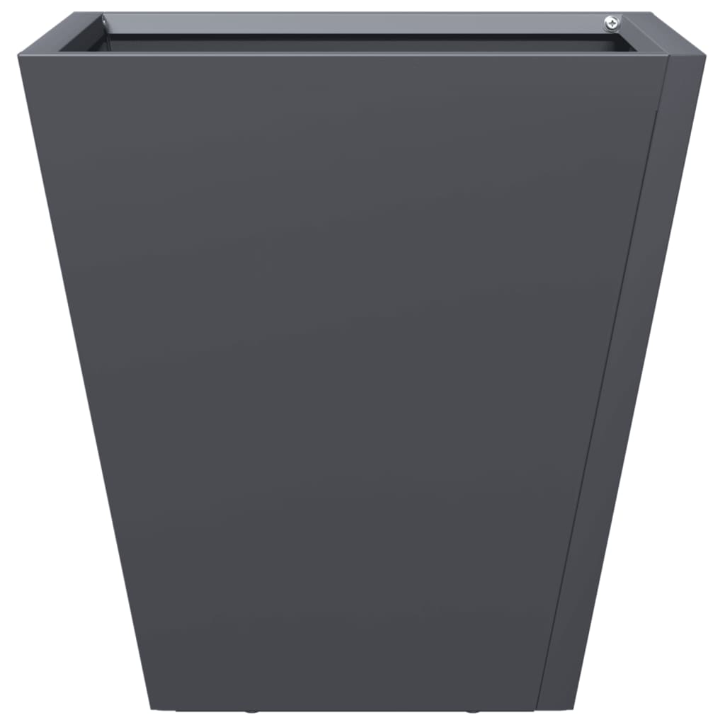 vidaXL Jardinière anthracite 30x30x30 cm acier
