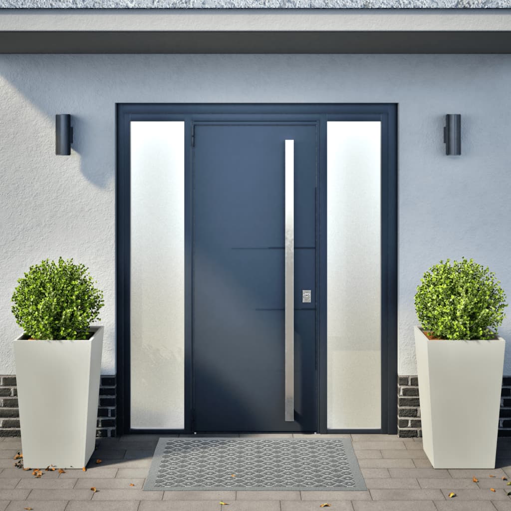 vidaXL Jardinières 2 pcs blanc 45x45x75 cm acier