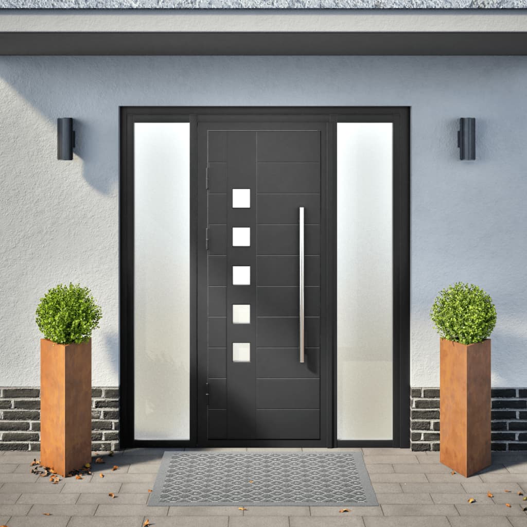 vidaXL Jardinières 2 pcs triangulaire 30x26x75 cm acier corten