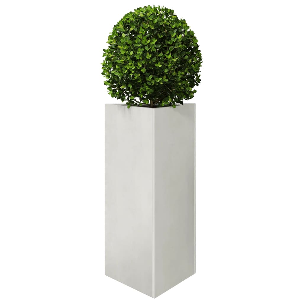 vidaXL Jardinières 2 pcs triangulaire 40x34,5x70 cm acier inoxydable