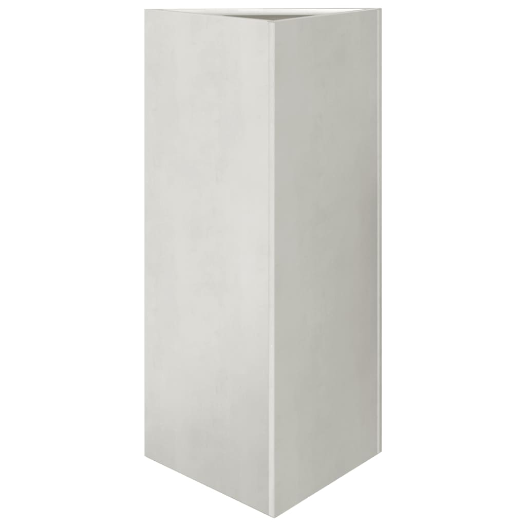vidaXL Jardinières 2 pcs triangulaire 40x34,5x70 cm acier inoxydable