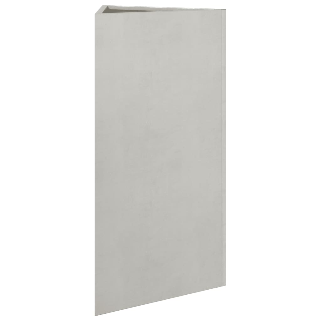 vidaXL Jardinières 2 pcs triangulaire 40x34,5x70 cm acier inoxydable