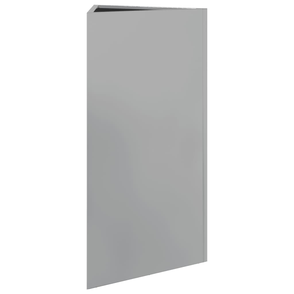 vidaXL Jardinière triangulaire 40x34,5x70 cm acier galvanisé
