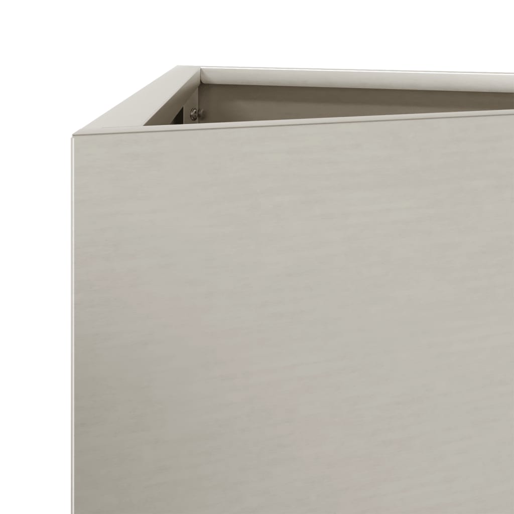 vidaXL Jardinières 2 pcs triangulaire 40x34,5x70 cm acier corten