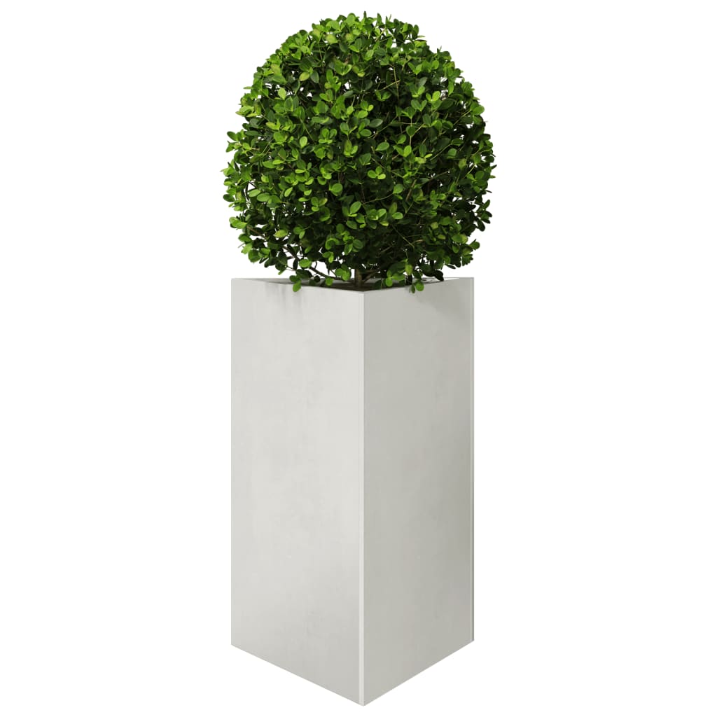 vidaXL Jardinières 2 pcs triangulaire 50x43x75 cm acier inoxydable