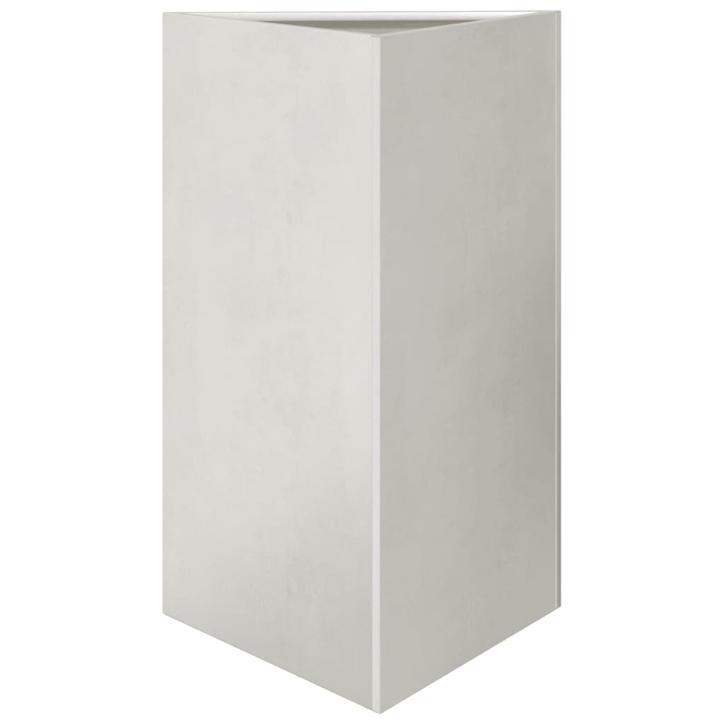 vidaXL Jardinières 2 pcs triangulaire 50x43x75 cm acier inoxydable