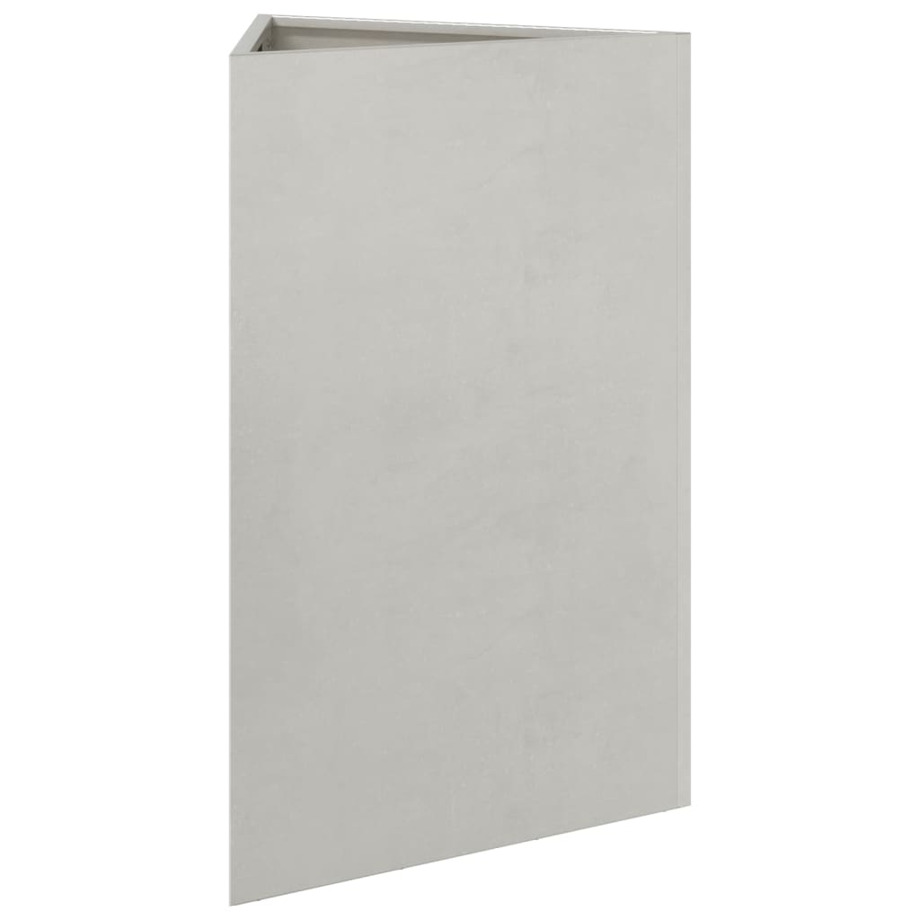 vidaXL Jardinières 2 pcs triangulaire 50x43x75 cm acier inoxydable