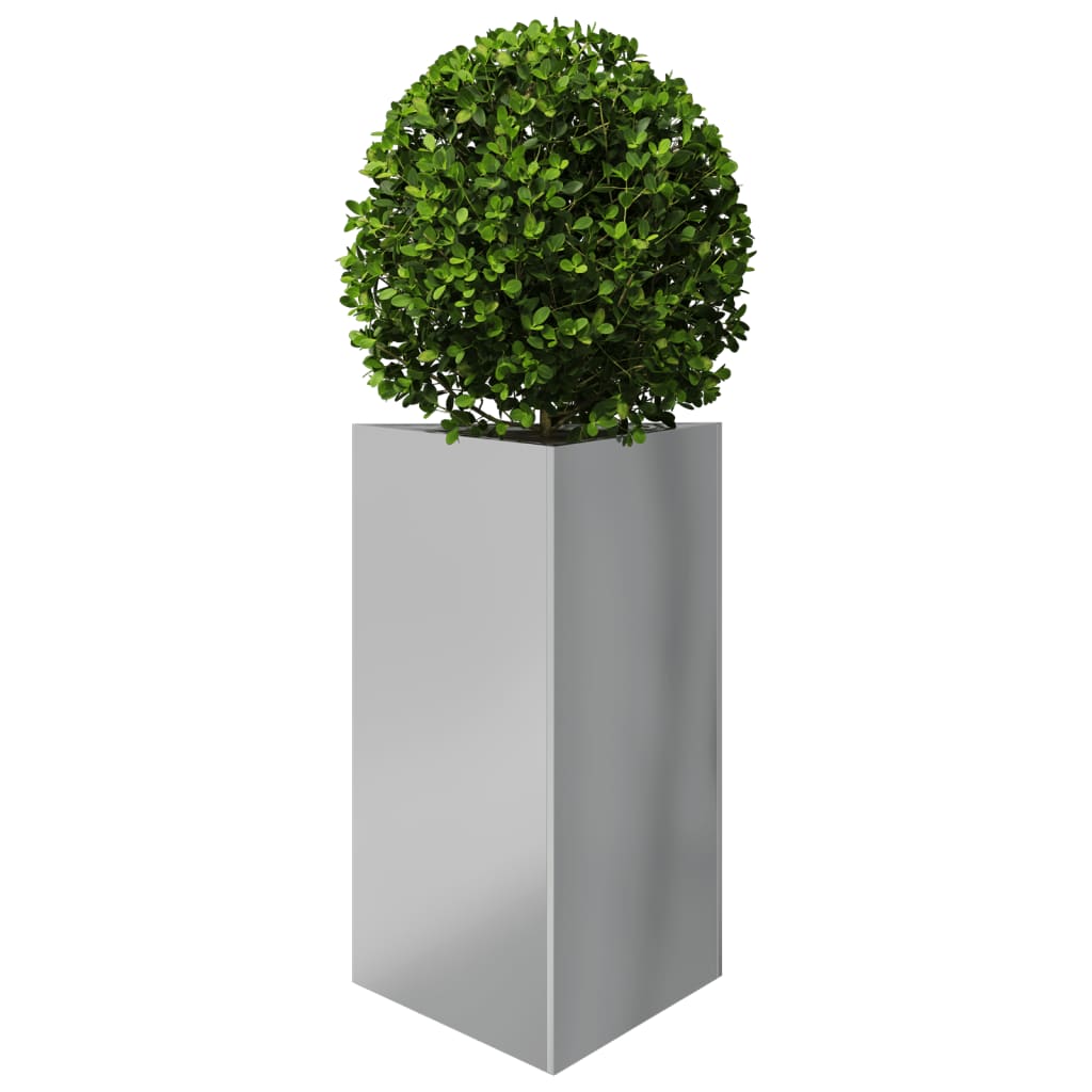 vidaXL Jardinières 2 pcs triangulaire 50x43x75 cm acier galvanisé
