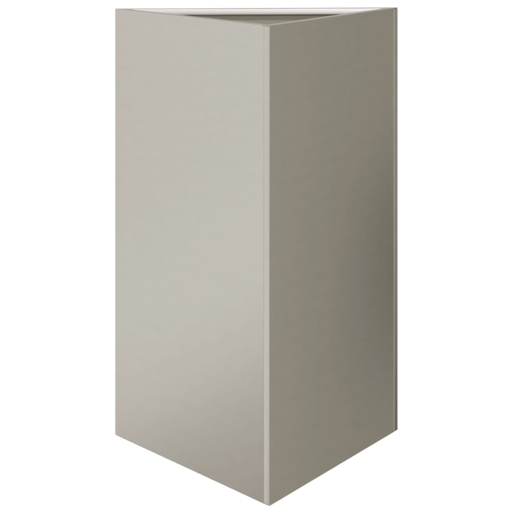 vidaXL Jardinières 2 pcs triangulaire 50x43x75 cm acier corten
