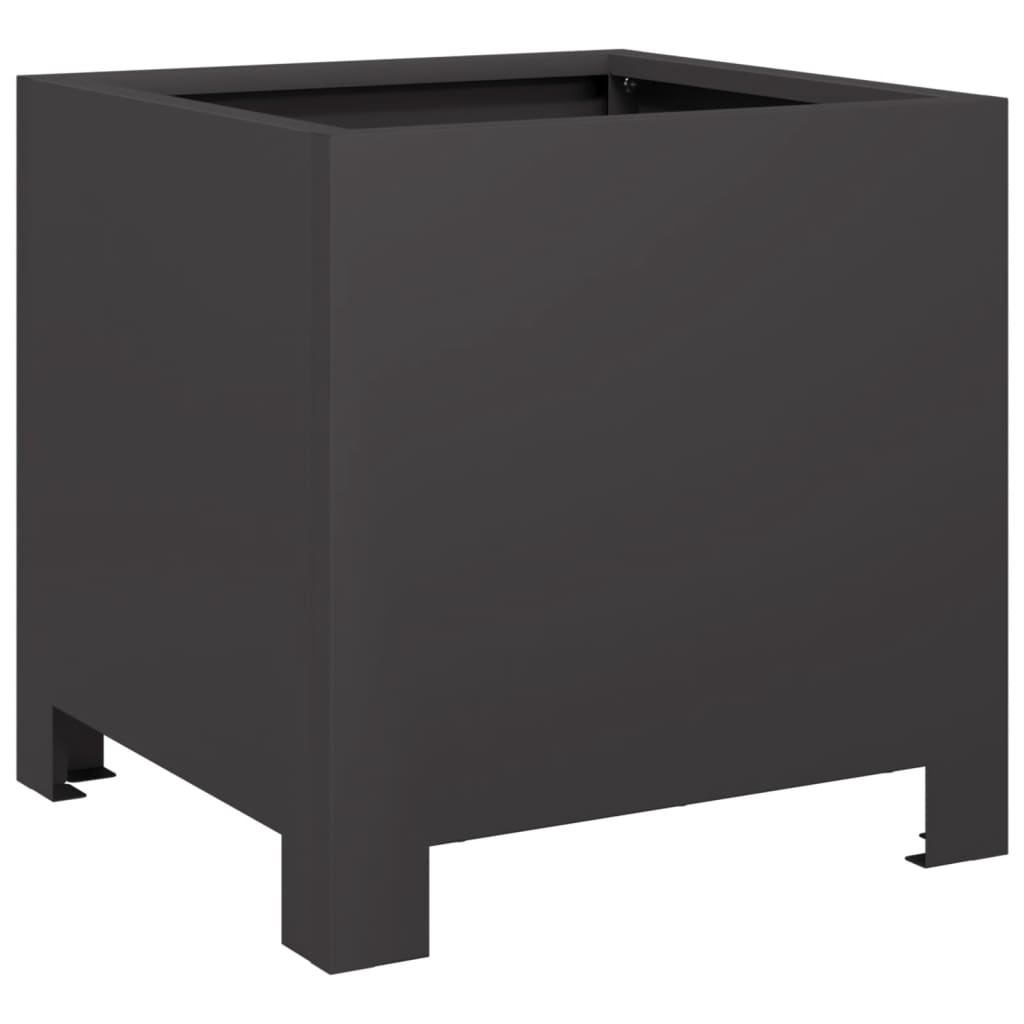 vidaXL Jardinières 2 pcs noir 30x30x30 cm acier