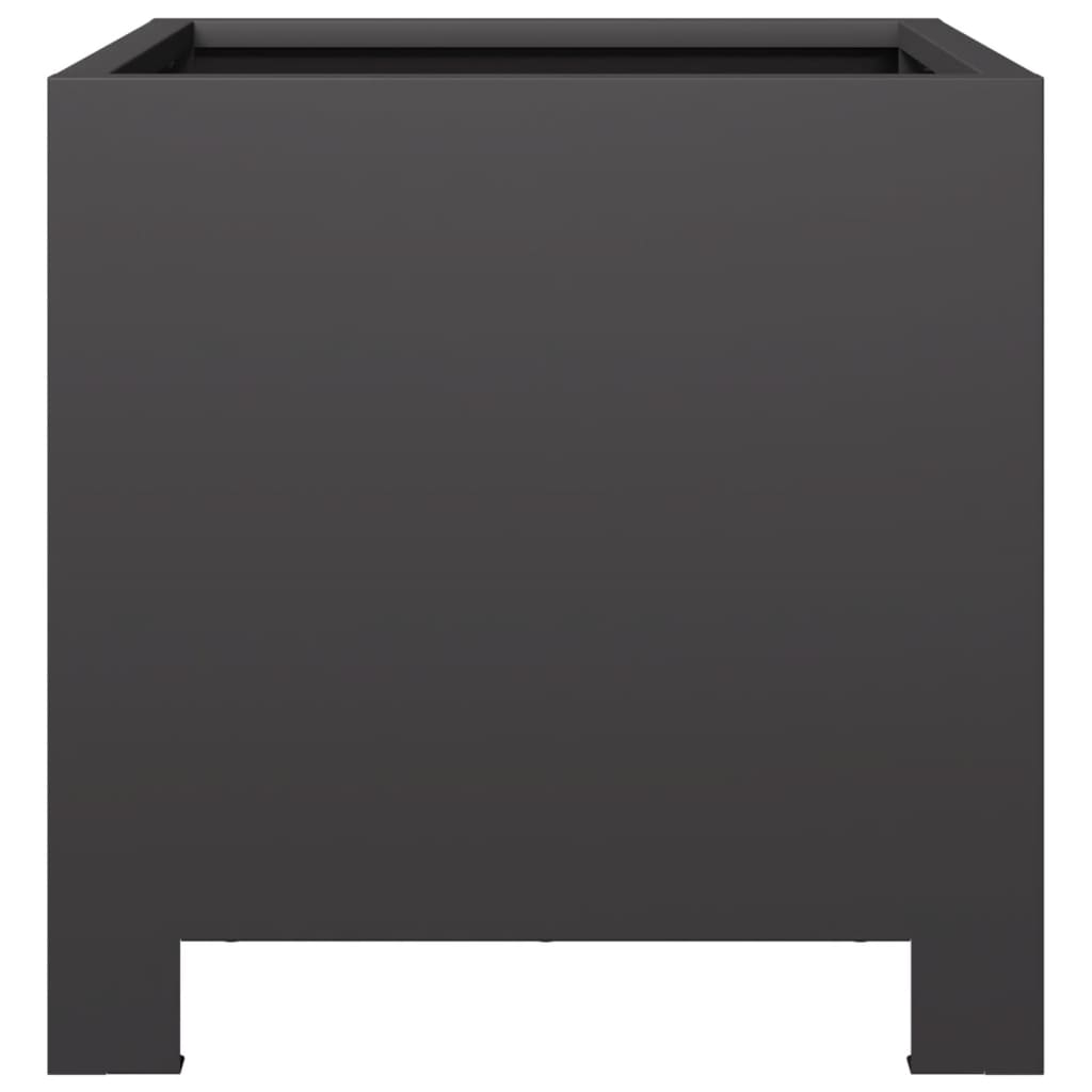vidaXL Jardinières 2 pcs noir 30x30x30 cm acier