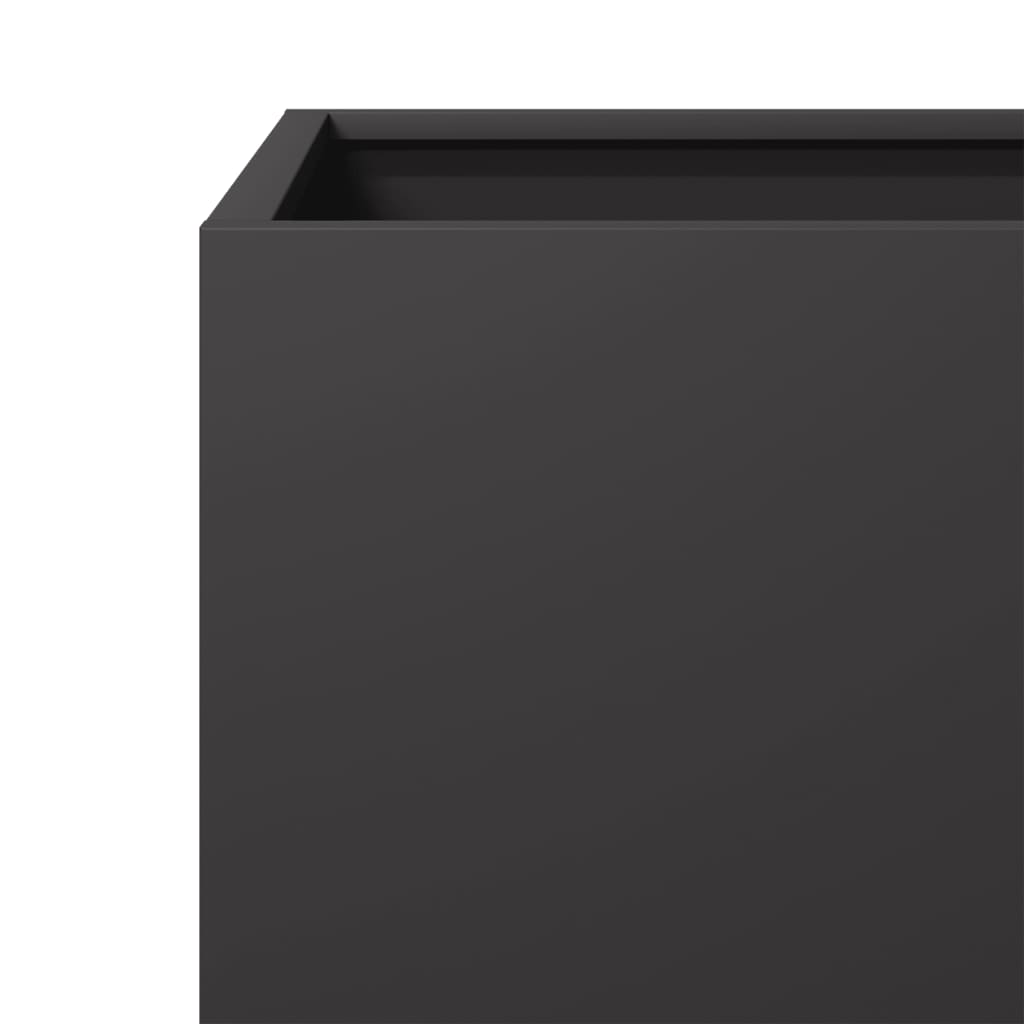 vidaXL Jardinières 2 pcs noir 30x30x30 cm acier