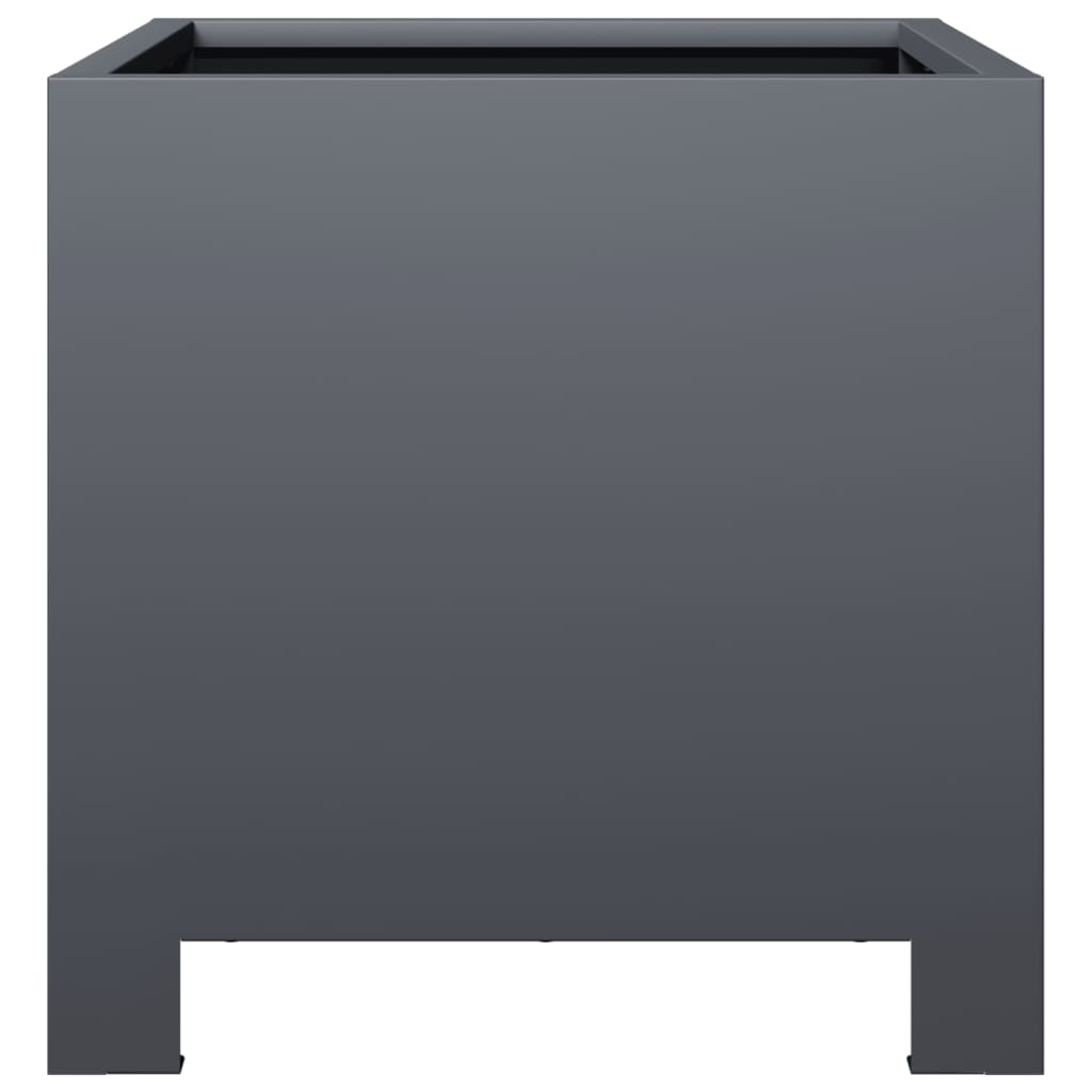 vidaXL Jardinière anthracite 30x30x30 cm acier
