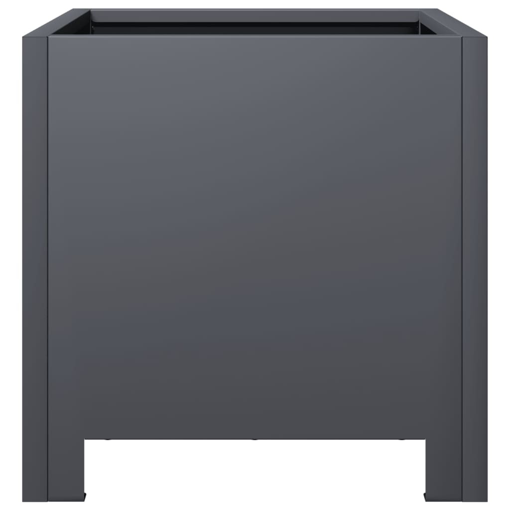vidaXL Jardinières 2 pcs anthracite 30x30x30 cm acier