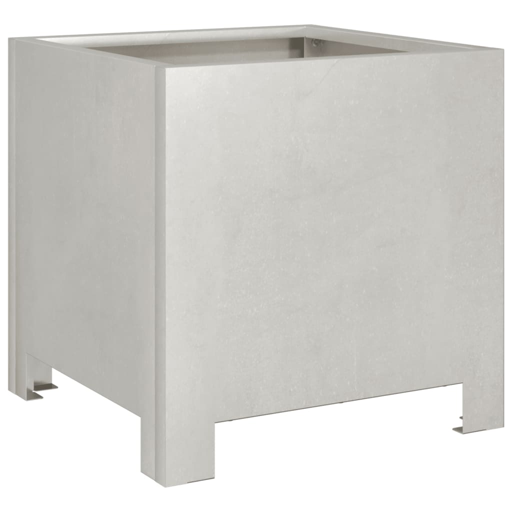vidaXL Jardinières 2 pcs 30x30x30 cm acier inoxydable