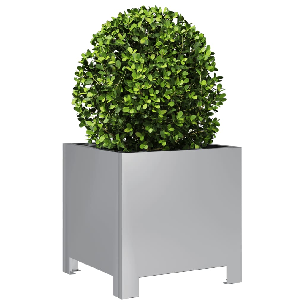 vidaXL Jardinière 30x30x30 cm acier galvanisé