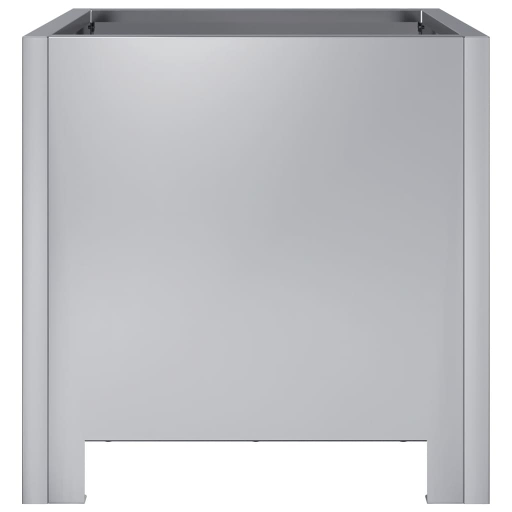 vidaXL Jardinières 2 pcs 30x30x30 cm acier galvanisé