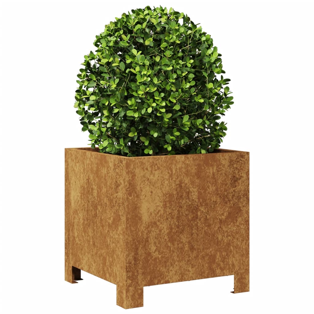 vidaXL Jardinières 2 pcs 30x30x30 cm acier corten