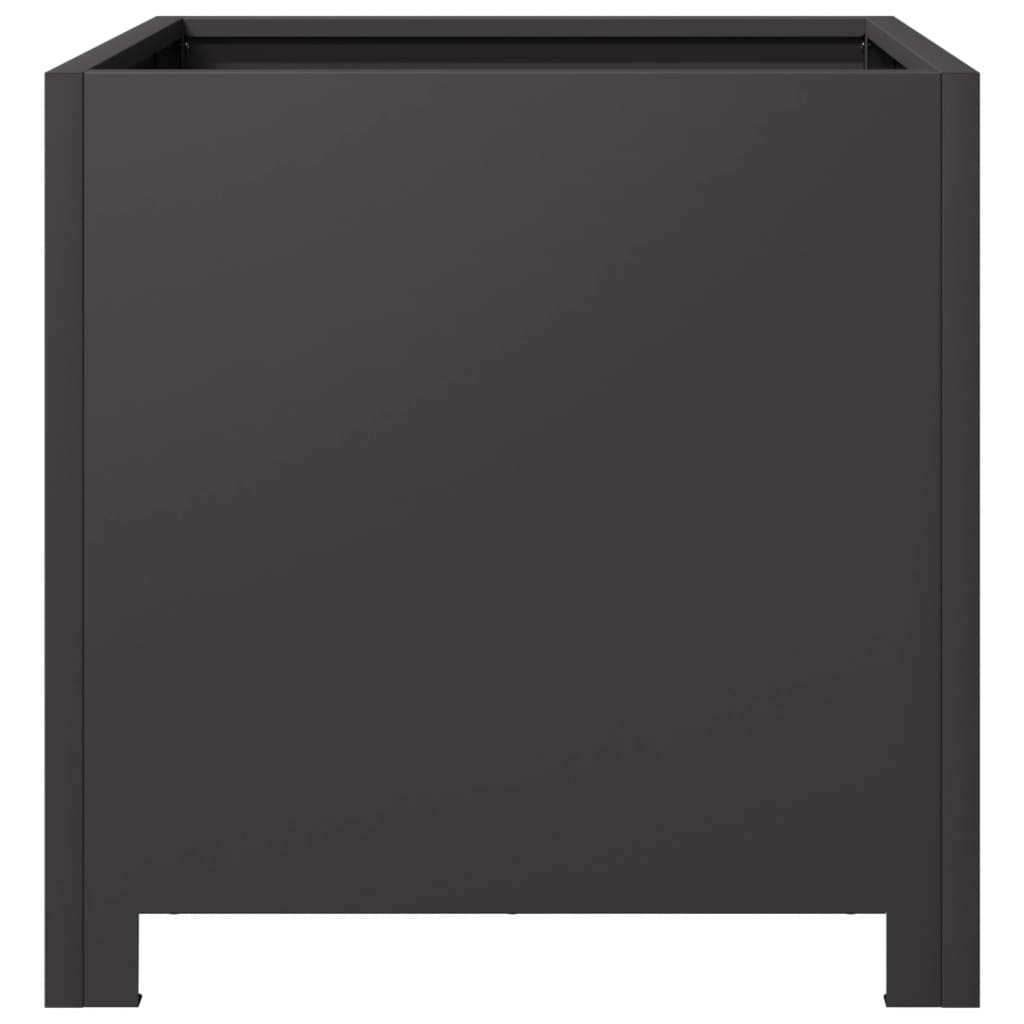 vidaXL Jardinières 2 pcs noir 40x40x40 cm acier