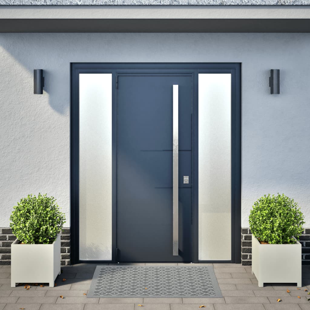 vidaXL Jardinières 2 pcs blanc 40x40x40 cm acier